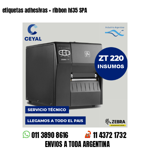 etiquetas adhesivas   ribbon hl35 SPA