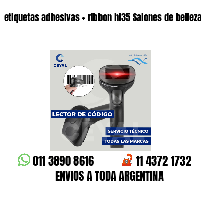 etiquetas adhesivas   ribbon hl35 Salones de belleza