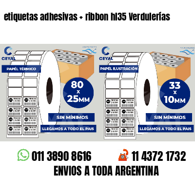 etiquetas adhesivas   ribbon hl35 Verdulerías