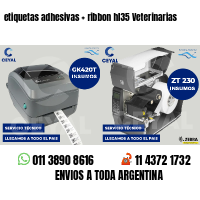 etiquetas adhesivas   ribbon hl35 Veterinarias