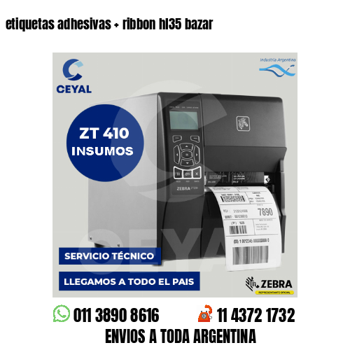 etiquetas adhesivas   ribbon hl35 bazar