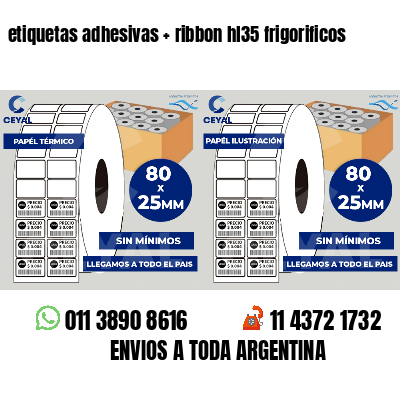 etiquetas adhesivas   ribbon hl35 frigorificos