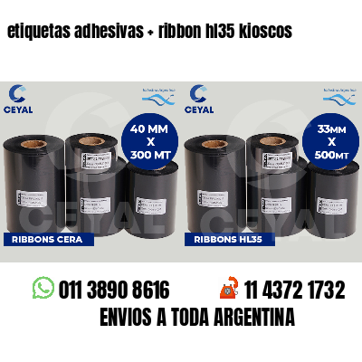 etiquetas adhesivas   ribbon hl35 kioscos