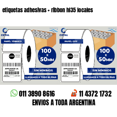 etiquetas adhesivas   ribbon hl35 locales