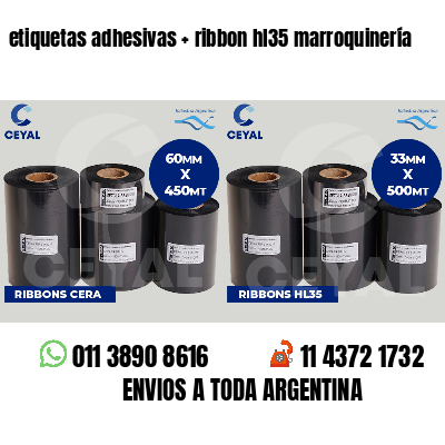 etiquetas adhesivas   ribbon hl35 marroquinería
