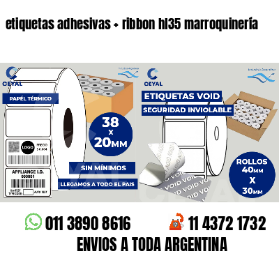 etiquetas adhesivas   ribbon hl35 marroquinería