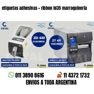 etiquetas adhesivas   ribbon hl35 marroquinería