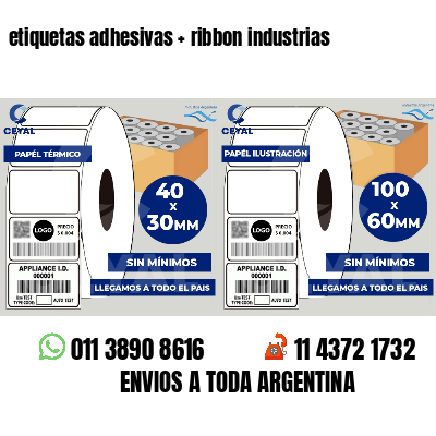 etiquetas adhesivas   ribbon industrias
