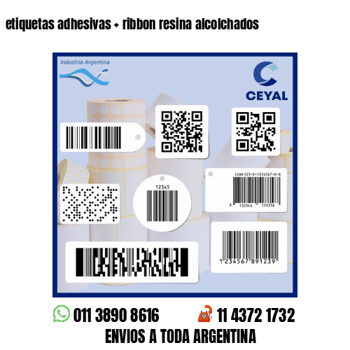 etiquetas adhesivas   ribbon resina alcolchados
