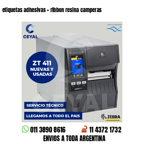 etiquetas adhesivas   ribbon resina camperas