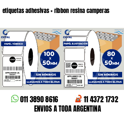 etiquetas adhesivas   ribbon resina camperas