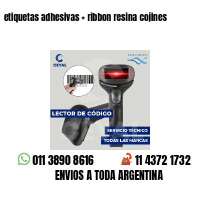 etiquetas adhesivas   ribbon resina cojines