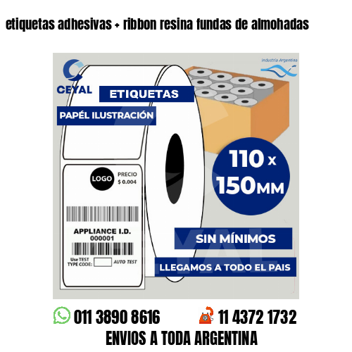etiquetas adhesivas   ribbon resina fundas de almohadas