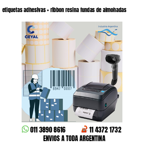 etiquetas adhesivas   ribbon resina fundas de almohadas