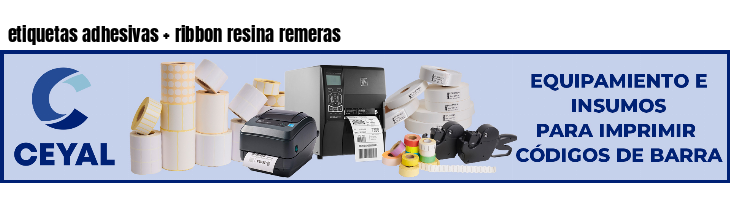 etiquetas adhesivas   ribbon resina remeras