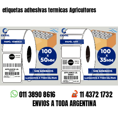 etiquetas adhesivas termicas Agricultores