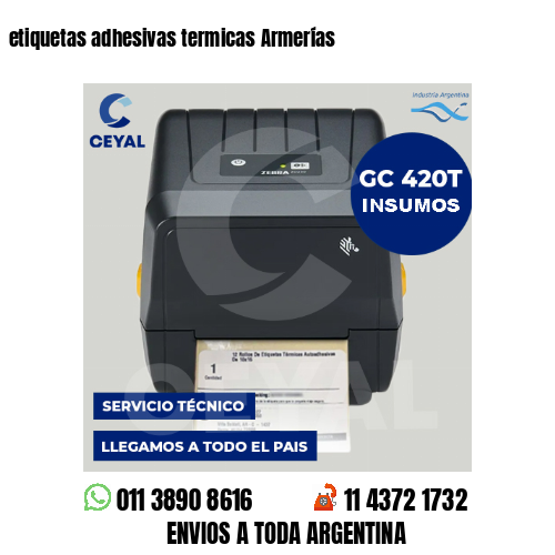 etiquetas adhesivas termicas Armerías