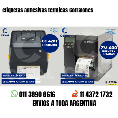 etiquetas adhesivas termicas Corralones
