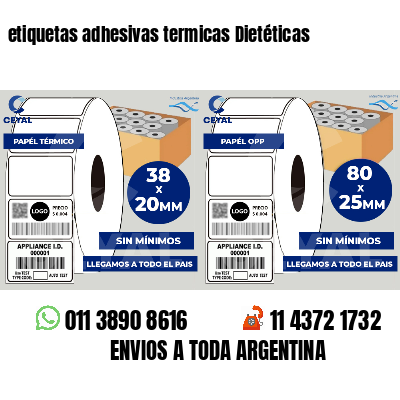etiquetas adhesivas termicas Dietéticas
