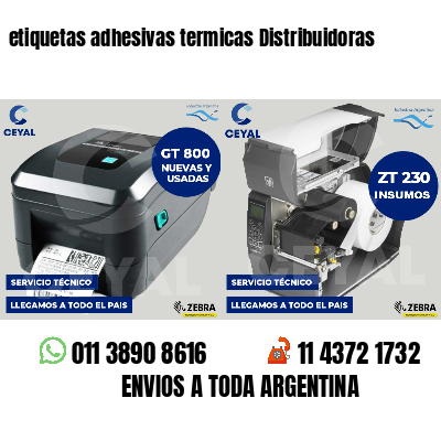 etiquetas adhesivas termicas Distribuidoras