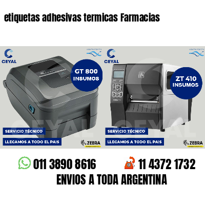 etiquetas adhesivas termicas Farmacias