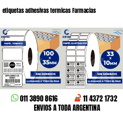etiquetas adhesivas termicas Farmacias