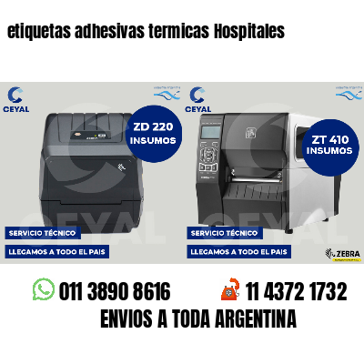 etiquetas adhesivas termicas Hospitales