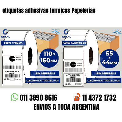 etiquetas adhesivas termicas Papelerías