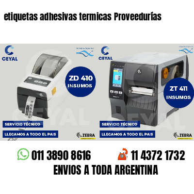 etiquetas adhesivas termicas Proveedurías