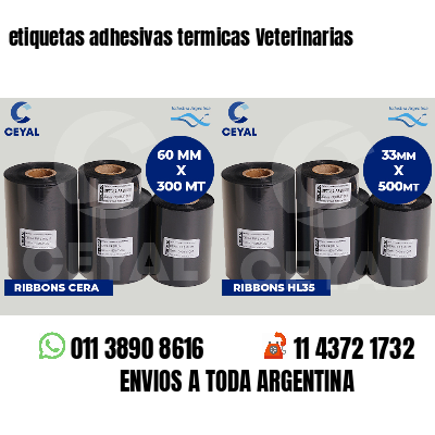 etiquetas adhesivas termicas Veterinarias