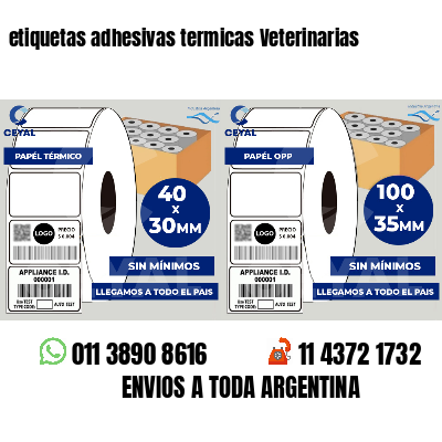 etiquetas adhesivas termicas Veterinarias