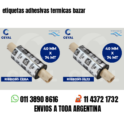 etiquetas adhesivas termicas bazar