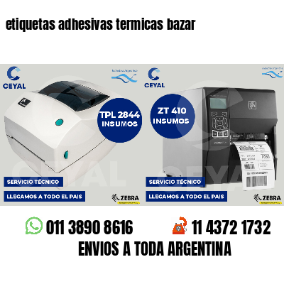 etiquetas adhesivas termicas bazar