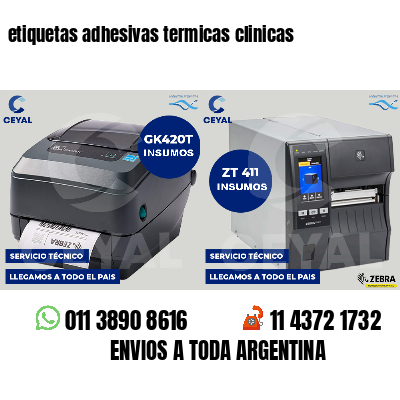 etiquetas adhesivas termicas clinicas