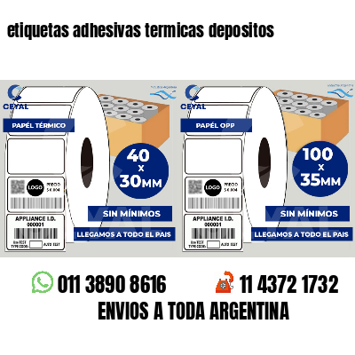 etiquetas adhesivas termicas depositos