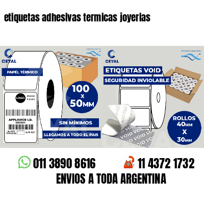 etiquetas adhesivas termicas joyerias