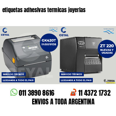 etiquetas adhesivas termicas joyerias