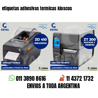 etiquetas adhesivas termicas kioscos