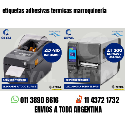 etiquetas adhesivas termicas marroquinería