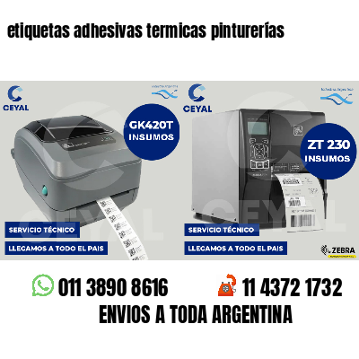 etiquetas adhesivas termicas pinturerías