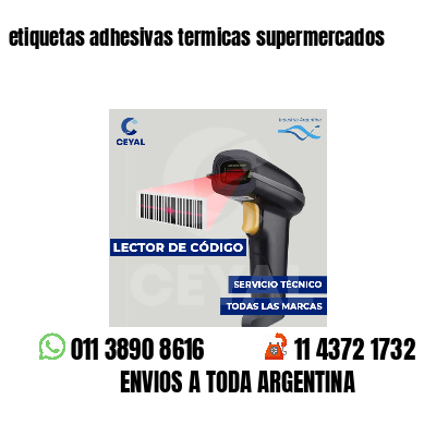 etiquetas adhesivas termicas supermercados