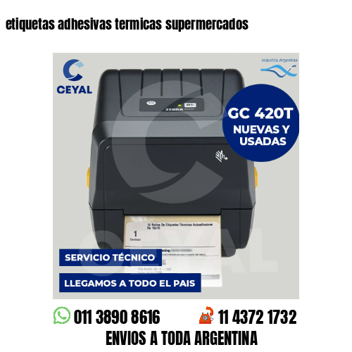 etiquetas adhesivas termicas supermercados