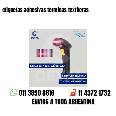 etiquetas adhesivas termicas textileras