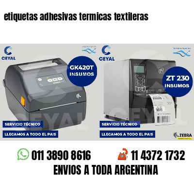 etiquetas adhesivas termicas textileras