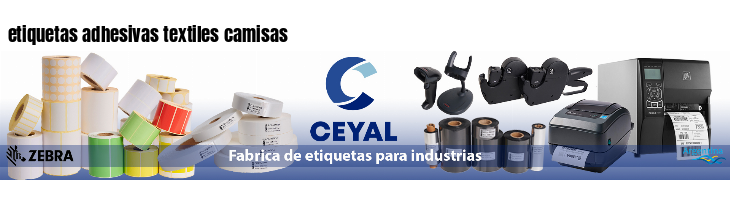 etiquetas adhesivas textiles camisas