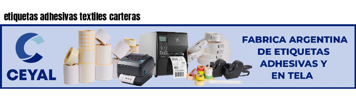 etiquetas adhesivas textiles carteras