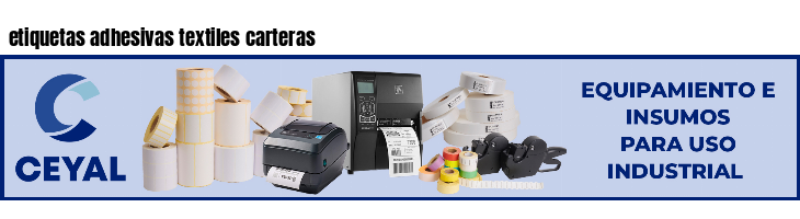 etiquetas adhesivas textiles carteras
