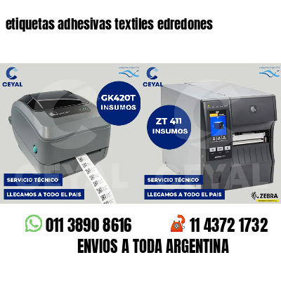 etiquetas adhesivas textiles edredones