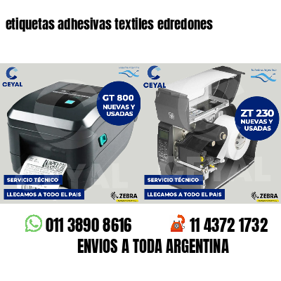 etiquetas adhesivas textiles edredones