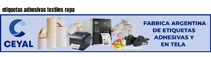 etiquetas adhesivas textiles ropa